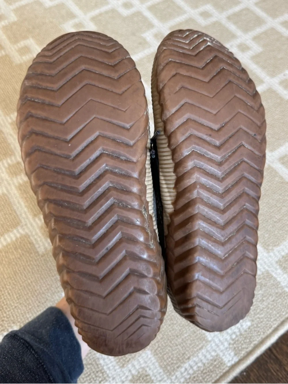 Sorel Out N About Duck Boots Waterproof Rain Shoes Suede Brown Camo Size 7